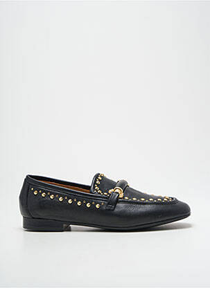 Mocasini material neted toc plat până la 3 cm negru MJUS femeie