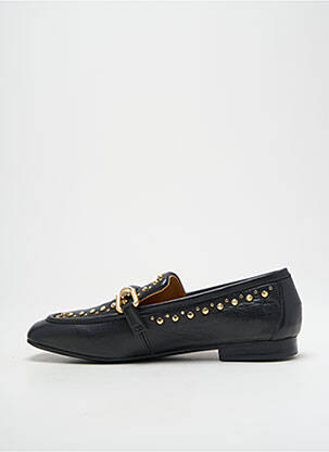 Mocasini material neted toc plat până la 3 cm negru MJUS femeie
