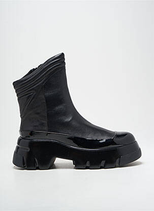 Botine/ghete material neted toc de 4 la 6 cm negru JEANNOT femeie