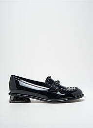Mocasini material neted toc plat până la 3 cm negru JEANNOT femme