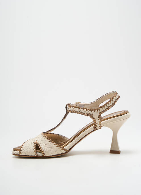 Sandale/Pantofi decupați bej PONS QUINTANA femeie