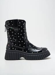 Botine/ghete țesătură satinată toc de 4 la 6 cm negru NOA HARMON femme