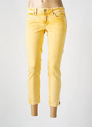 Pantalon 7/8 talie elastică galben SALSA femeie
