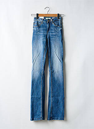 Blugi cu croială dreaptă albastru GUESS femeie