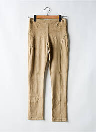 Pantalon slim talie elastică mărime normală bej LAURIE & JOE femeie
