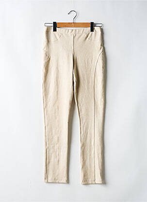 Pantalon slim talie elastică mărime normală bej deschis LAURIE & JOE femeie