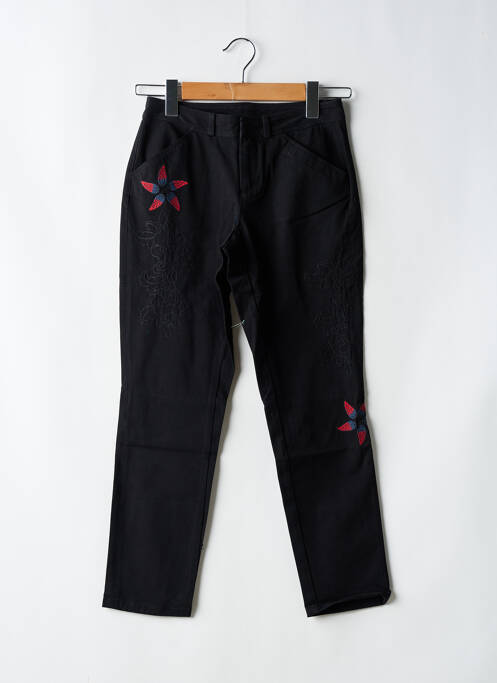 Pantalon trei sferturi negru DESIGUAL femeie