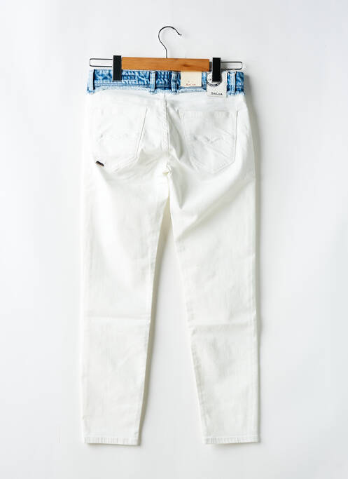 Blugi cu croială slim alb SALSA femeie