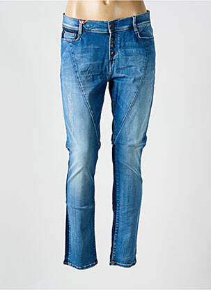Blugi cu croială slim efect uzat decolorat mărime normală albastru LEE COOPER femeie