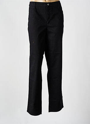 Pantalon slim țesătură poplin mărime normală negru KANOPE femeie