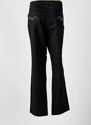 Pantalon slim țesătură poplin mărime normală negru KANOPE femeie