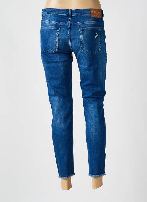 Blugi cu croială slim albastru DESIGUAL femeie