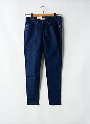 Blugi skinny țesătură brută talie joasă albastru LEVI'S femeie