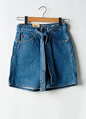 Șort țesătură denim talie înaltă albastru SALSA femeie