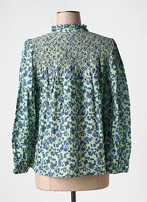 Cămașă țesătură crep mâneci lungi verde INDI & COLD femeie
