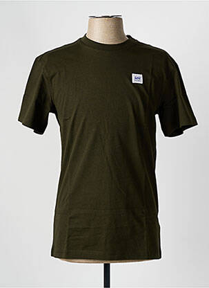 Tricou croială cambrată mâneci scurte verde LEE bărbat