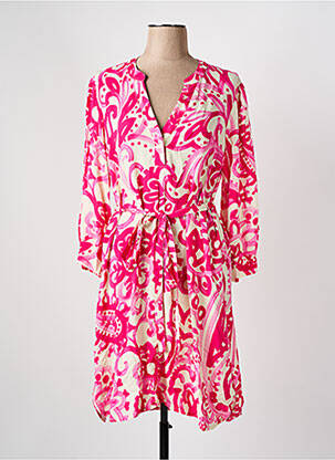 Rochie midi roz LA FEE MARABOUTEE femeie