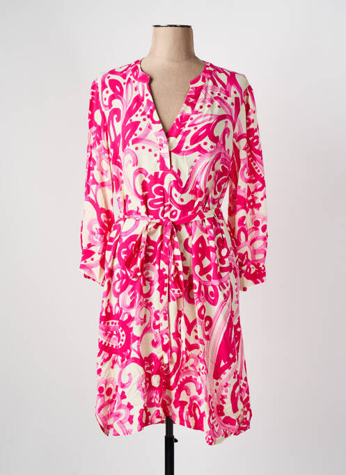 Rochie midi roz LA FEE MARABOUTEE femeie