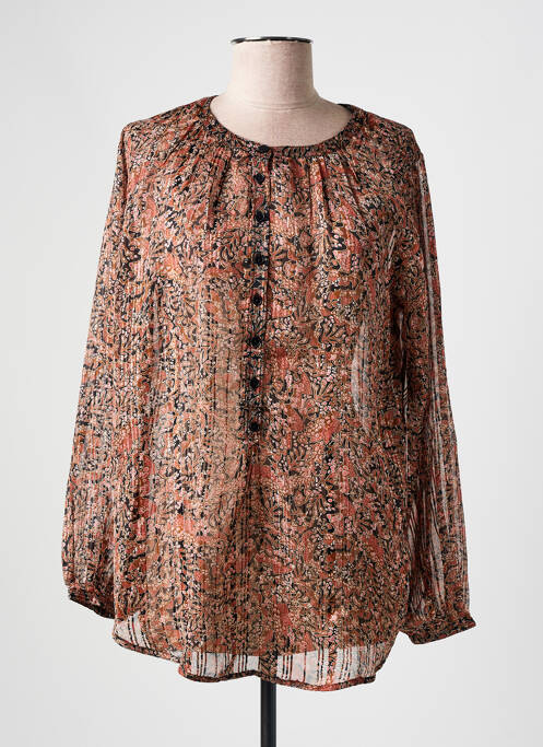 Tunică mâneci lungi maro MOLLY BRACKEN femeie