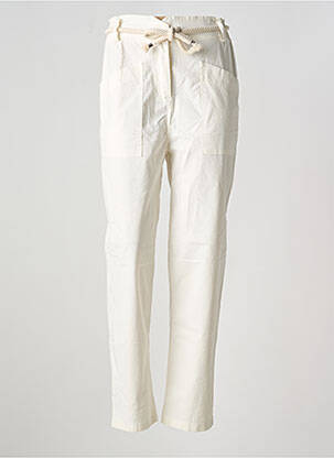 Pantalon slim talie elastică mărime normală bej PAKO LITTO femeie