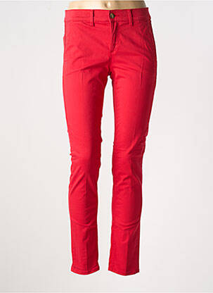 Pantalon chino roșu HAPPY femeie