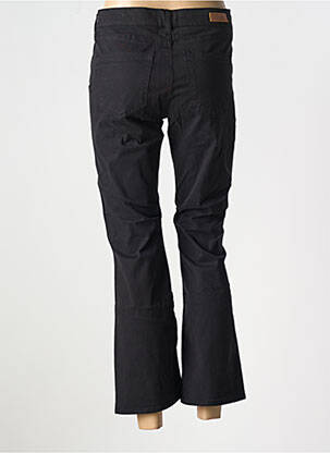 Pantalon 7/8 țesătură poplin mărime normală negru HAPPY bărbat