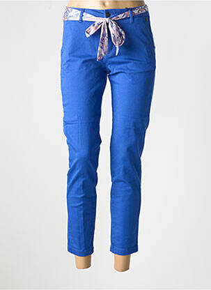 Pantalon 7/8 elasticitate mărime normală albastru FREEMAN T.PORTER femeie