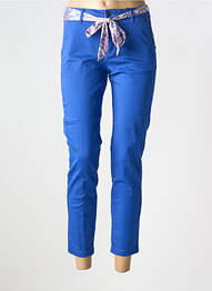 Pantalon 7/8 elasticitate mărime normală albastru FREEMAN T.PORTER femeie
