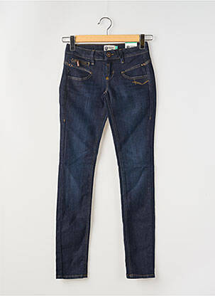 Blugi cu croială slim albastru FREEMAN T.PORTER femeie