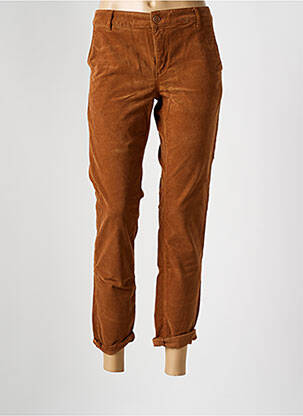 Pantalon 7/8 elasticitate mărime normală maro HAPPY femeie