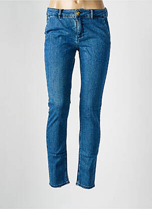 Blugi skinny elasticitate talie joasă albastru HAPPY femeie