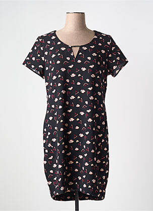 Rochie scurtă mâneci scurte mâneci scurte negru CAPTAIN TORTUE femeie