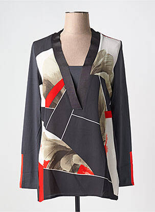 Tunică mâneci lungi gri CAPTAIN TORTUE femeie