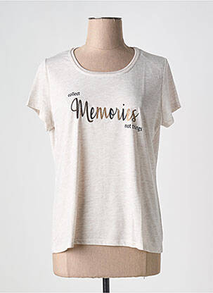 Tricou bej CAPTAIN TORTUE femeie