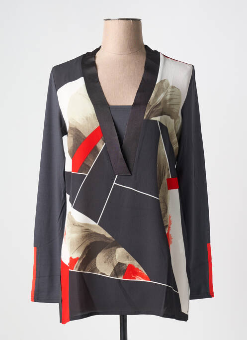 Tunică mâneci lungi gri CAPTAIN TORTUE femeie