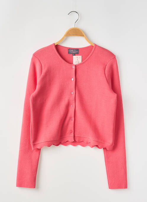 Vestă cu mâneci lungi închidere cu nasturi pe față roz CAPTAIN TORTUE femme