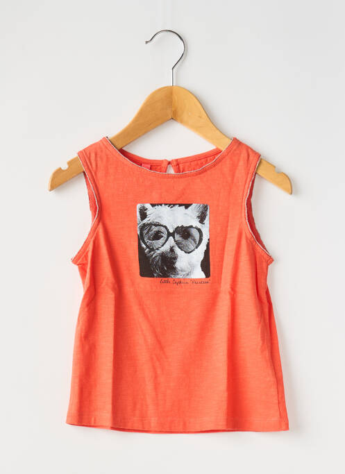 Top portocaliu CAPTAIN TORTUE fată