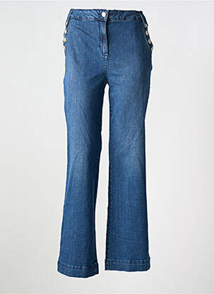 Blugi cu croială evazată albastru EVA KAYAN femeie