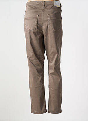 Pantalon slim țesătură poplin mărime normală maro BETTY BARCLAY femeie