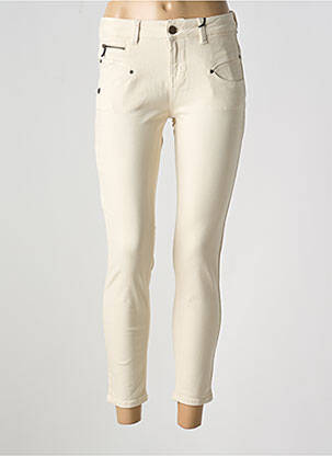 Blugi skinny elasticitate talie joasă bej FREEMAN T.PORTER femeie