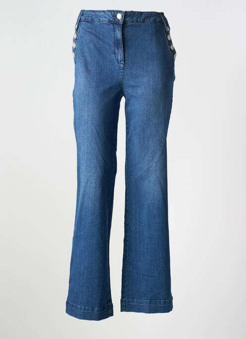 Blugi cu croială evazată albastru EVA KAYAN femeie