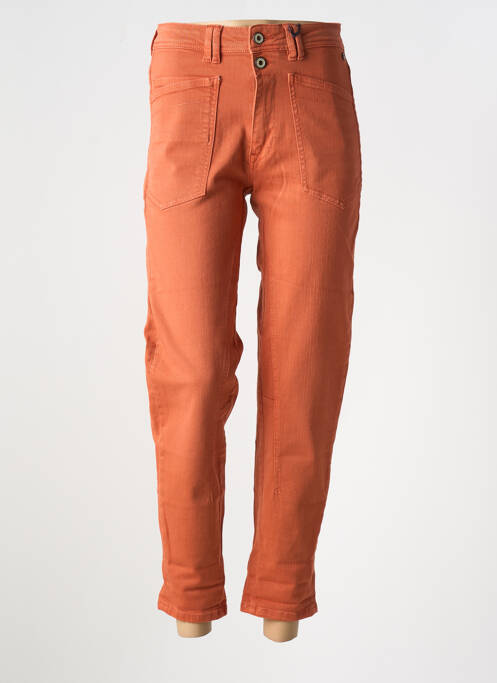 Blugi cu croială slim portocaliu FREEMAN T.PORTER femeie