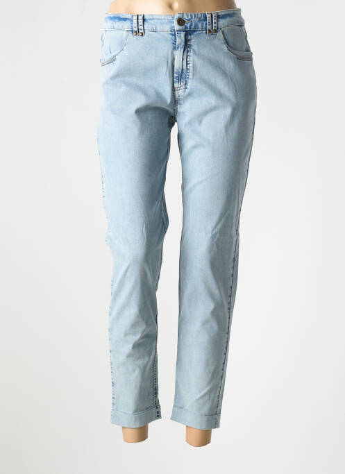 Blugi cu croială slim albastru EVA KAYAN femeie