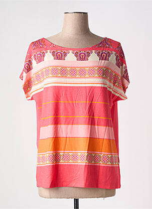 Tricou imprimeu fantezie mâneci scurte portocalie BETTY BARCLAY femeie