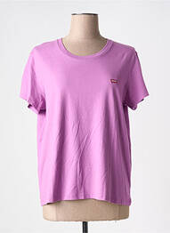 Tricou croială dreaptă mâneci scurte violet LEVIS femme