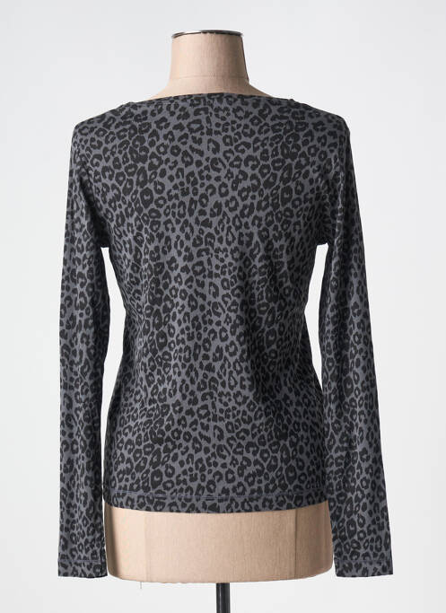 Tricou guler în v mâneci lungi gri DIPLODOCUS femme