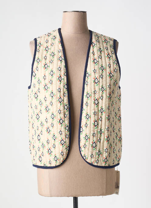 Vestă fără mâneci bej DIPLODOCUS femeie