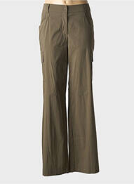 Pantalon drept elasticitate mărime normală verde EVA KAYAN femme