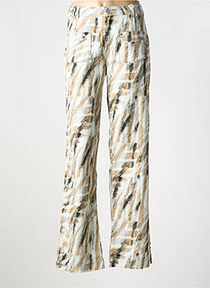 Pantalon drept bej EVA KAYAN femeie