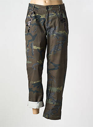 Pantalon drept verde EVA KAYAN femeie